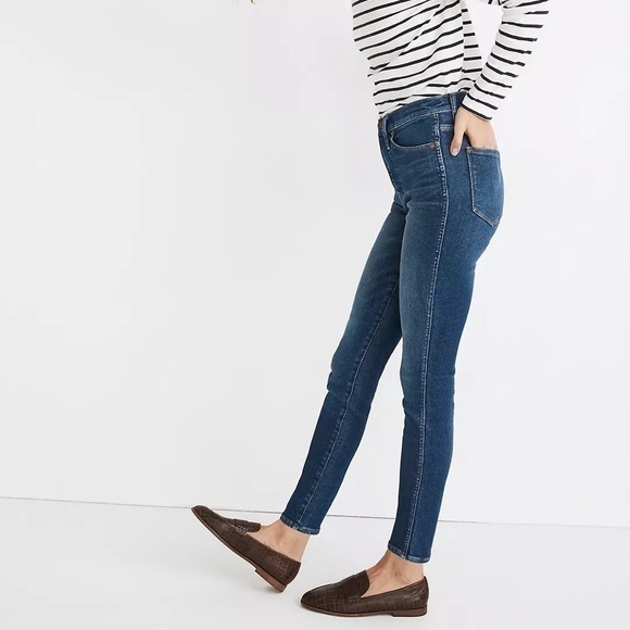 Madewell Petite 10" High-Rise Skinny Jeans in Winston Wash SZ 23P - Picture 2 of 8